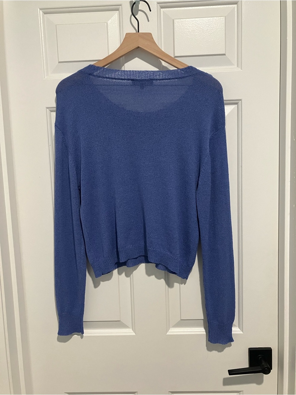 Lulu's Periwinkle Scoopneck Lightweight Knit Sweater - Picture 2 of 3